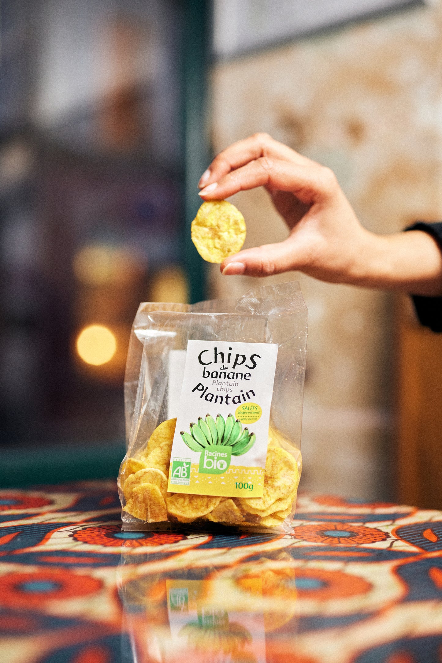 CHIPS DE BANANE PLANTAIN - RACINES 100g