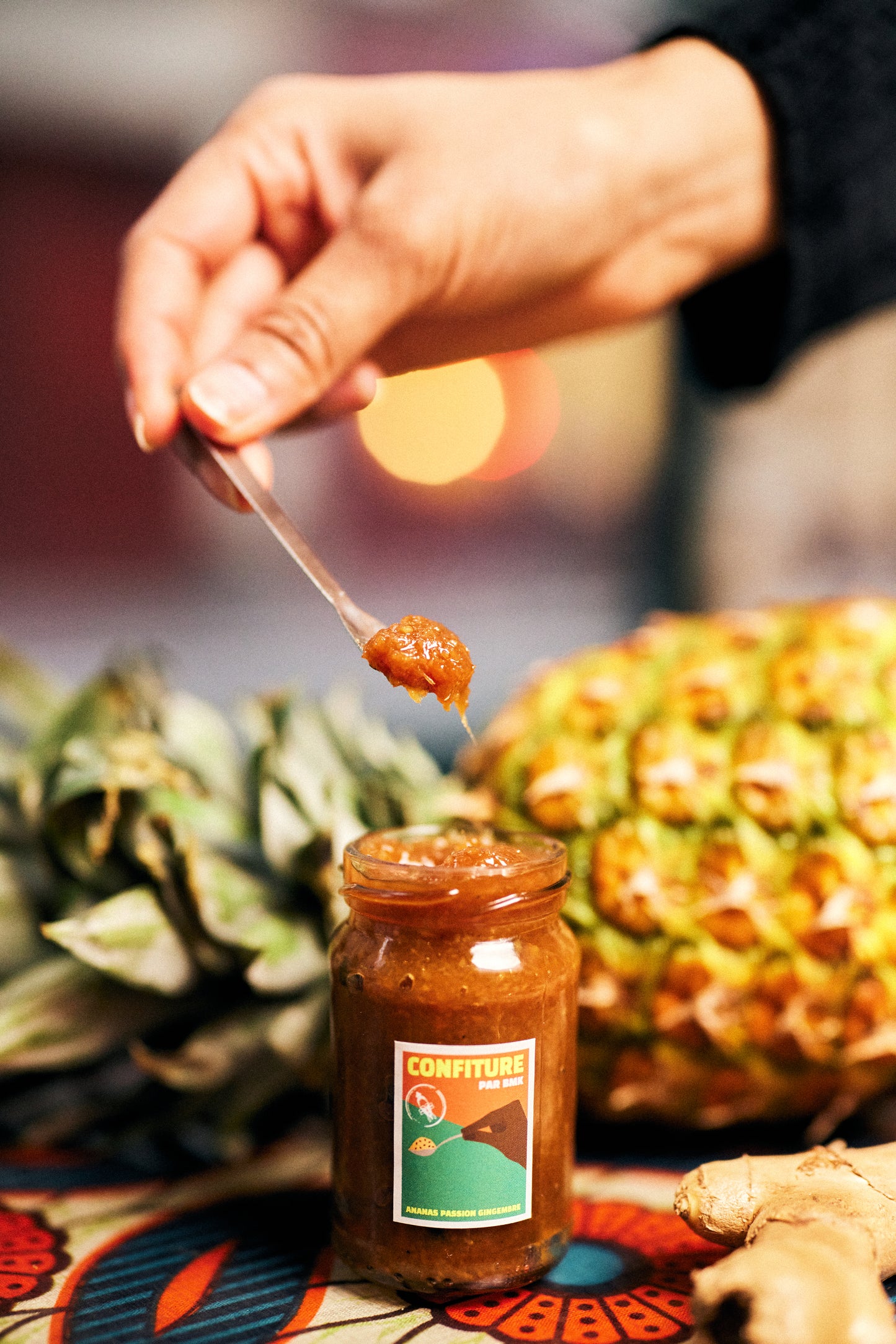 CONFITURE MAISON ANANAS GINGEMBRE - BMK 100g